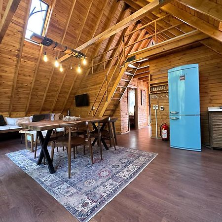 Panurlawoodenhouse Oezel Havuz& Sauna Mavi Kültér fotó