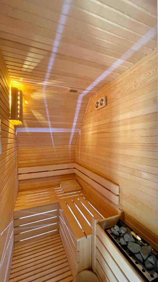 Panurlawoodenhouse Oezel Havuz& Sauna Mavi Kültér fotó