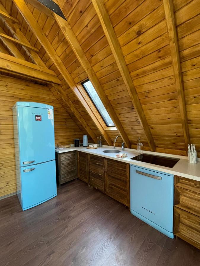Panurlawoodenhouse Oezel Havuz& Sauna Mavi Kültér fotó