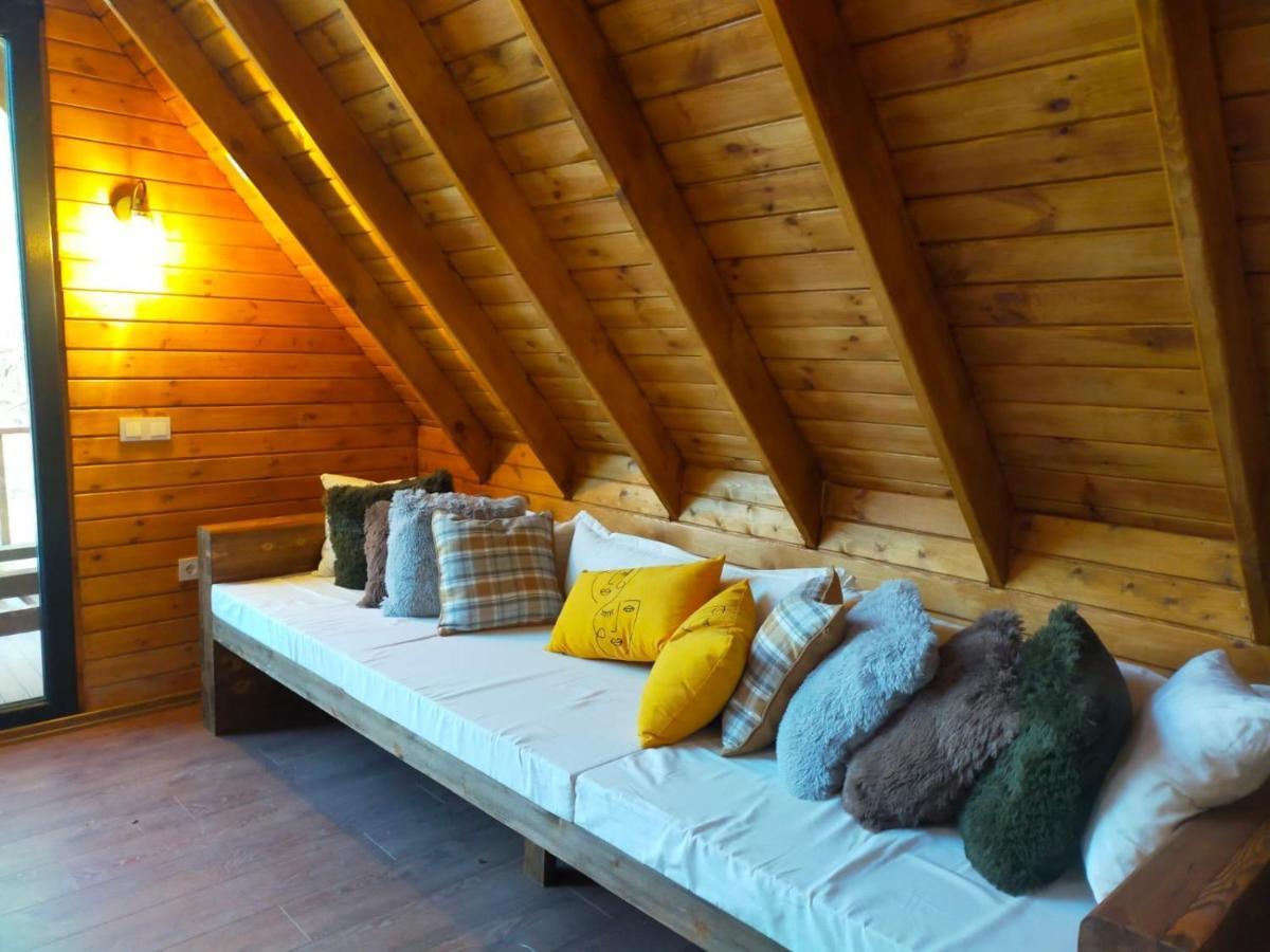 Panurlawoodenhouse Oezel Havuz& Sauna Mavi Kültér fotó