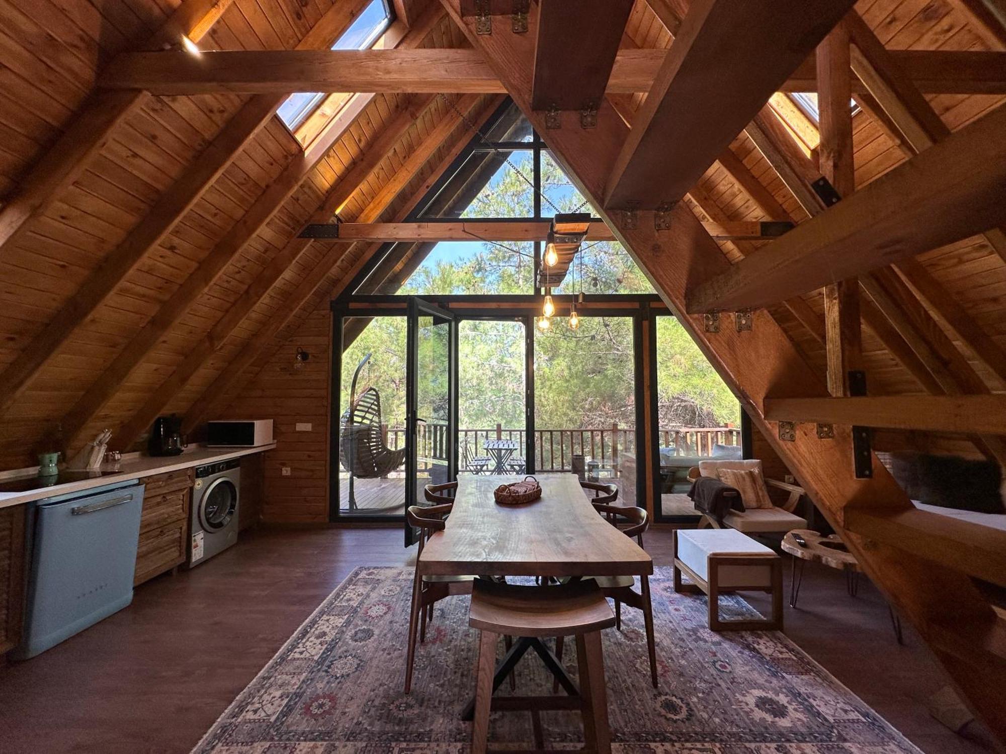 Panurlawoodenhouse Oezel Havuz& Sauna Mavi Kültér fotó