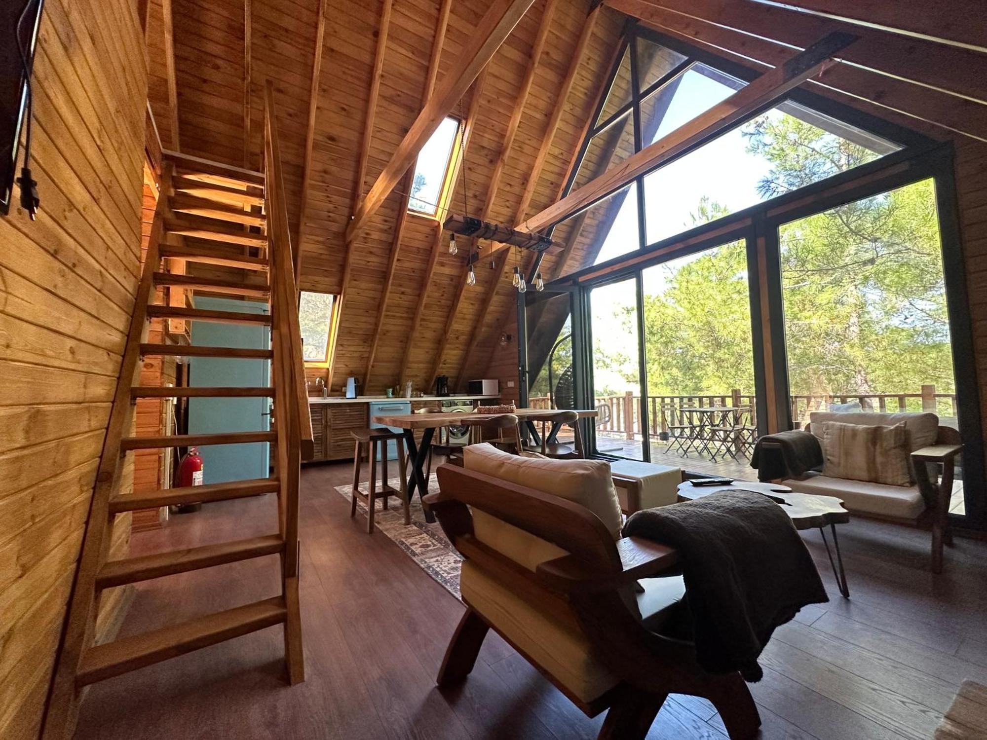 Panurlawoodenhouse Oezel Havuz& Sauna Mavi Kültér fotó
