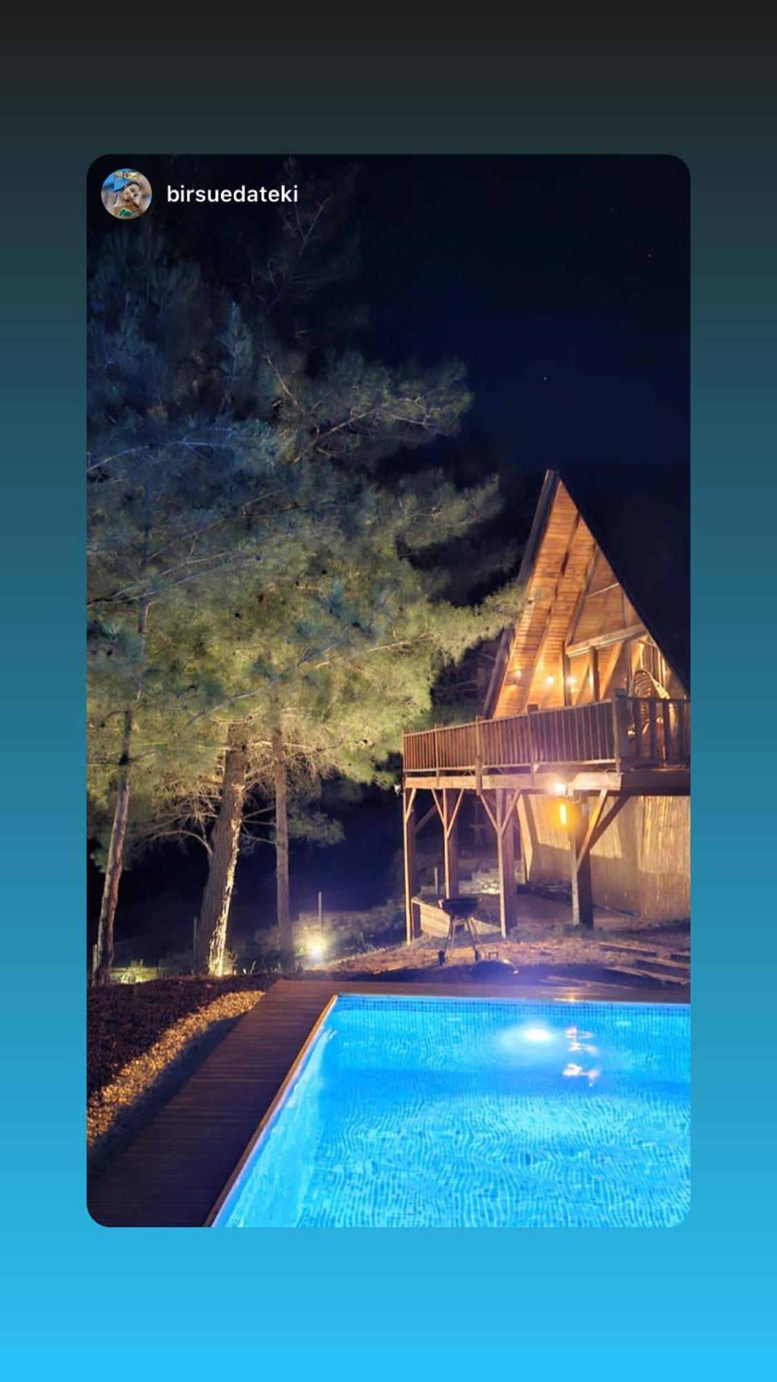 Panurlawoodenhouse Oezel Havuz& Sauna Mavi Kültér fotó