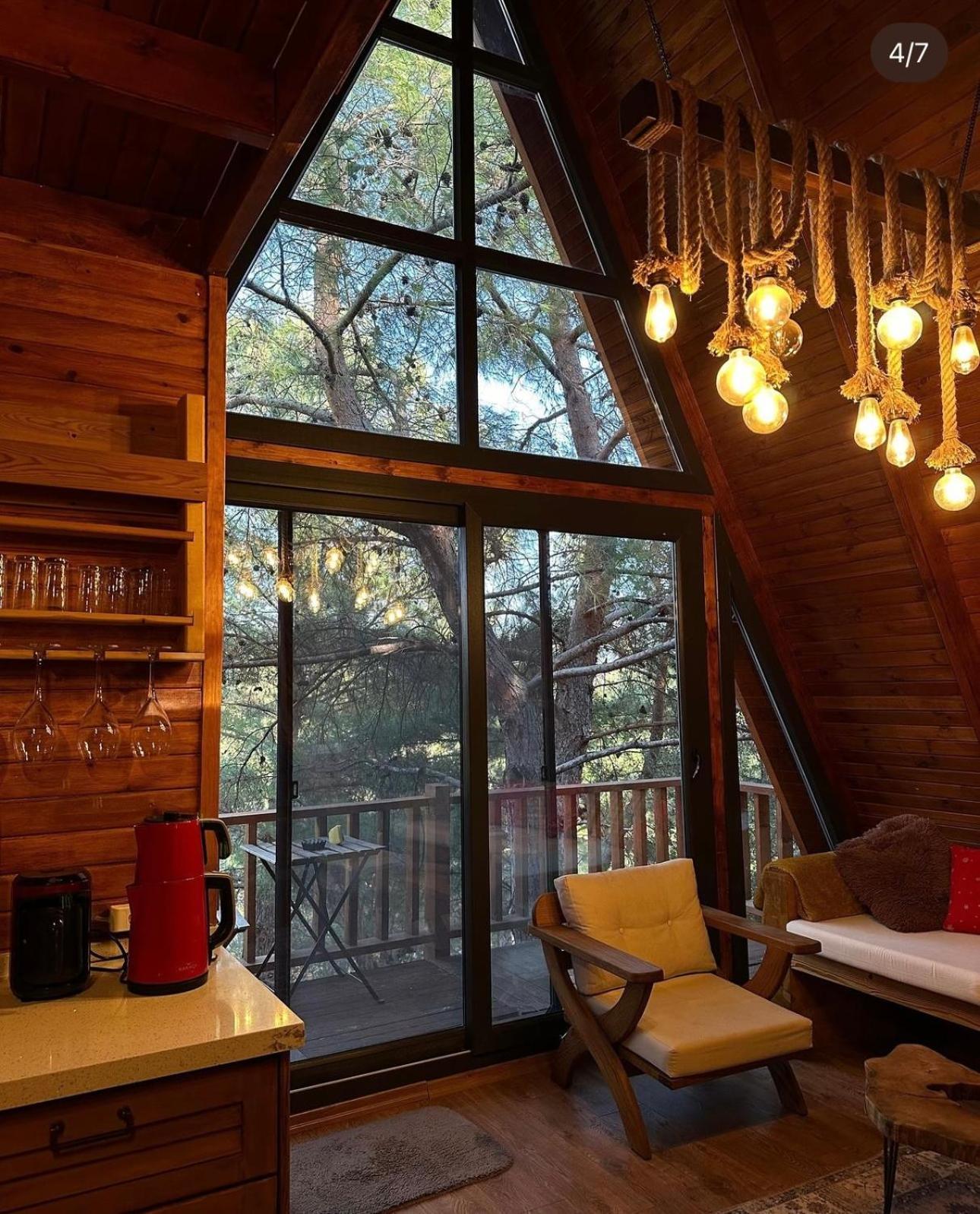 Panurlawoodenhouse Oezel Havuz& Sauna Mavi Kültér fotó