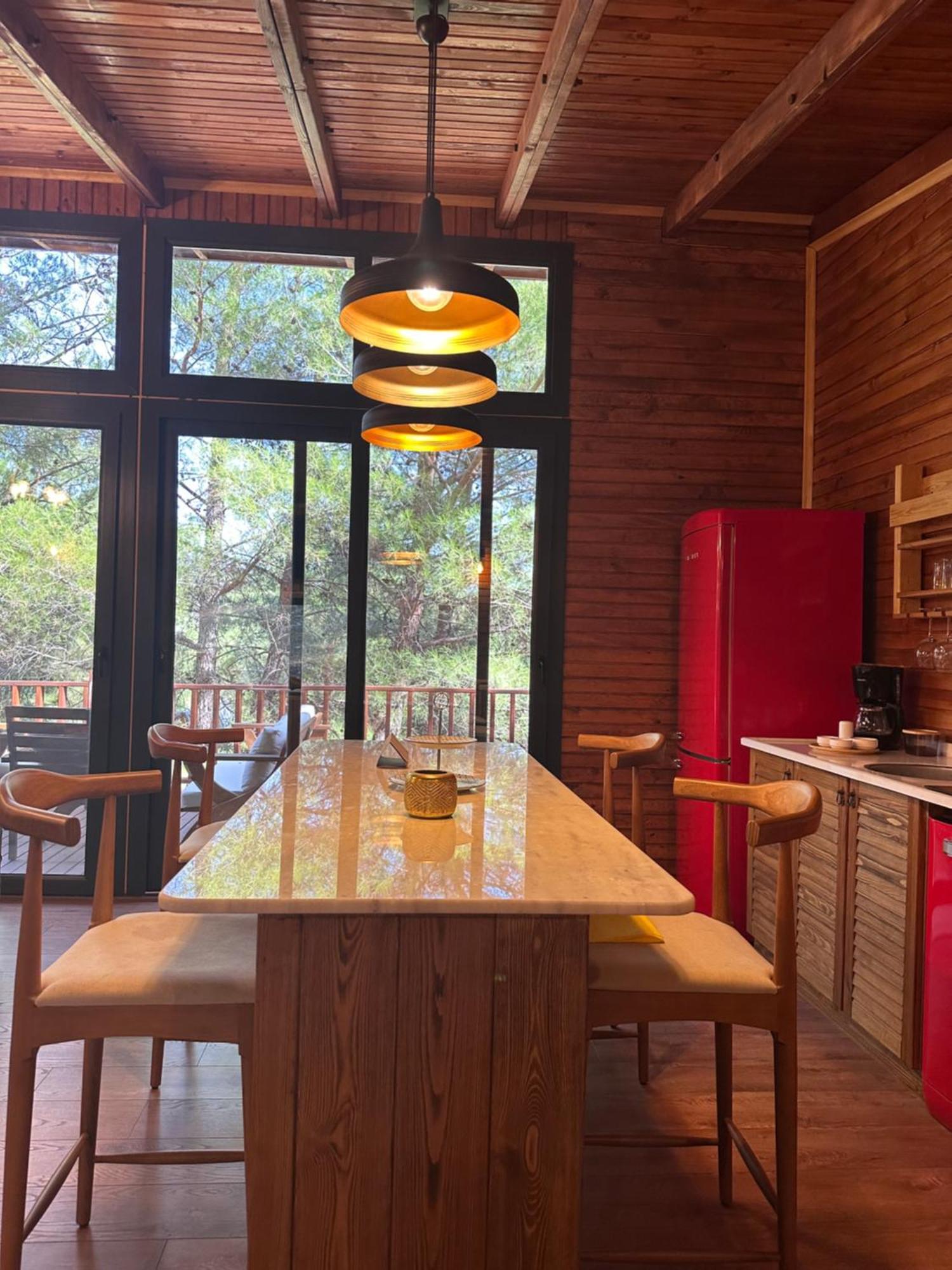 Panurlawoodenhouse Oezel Havuz& Sauna Mavi Kültér fotó