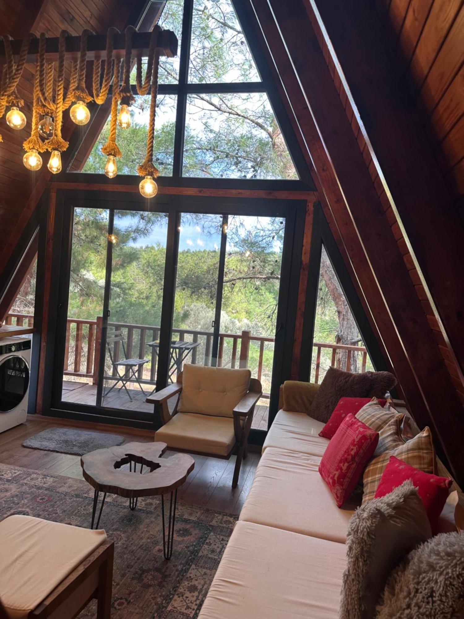 Panurlawoodenhouse Oezel Havuz& Sauna Mavi Kültér fotó