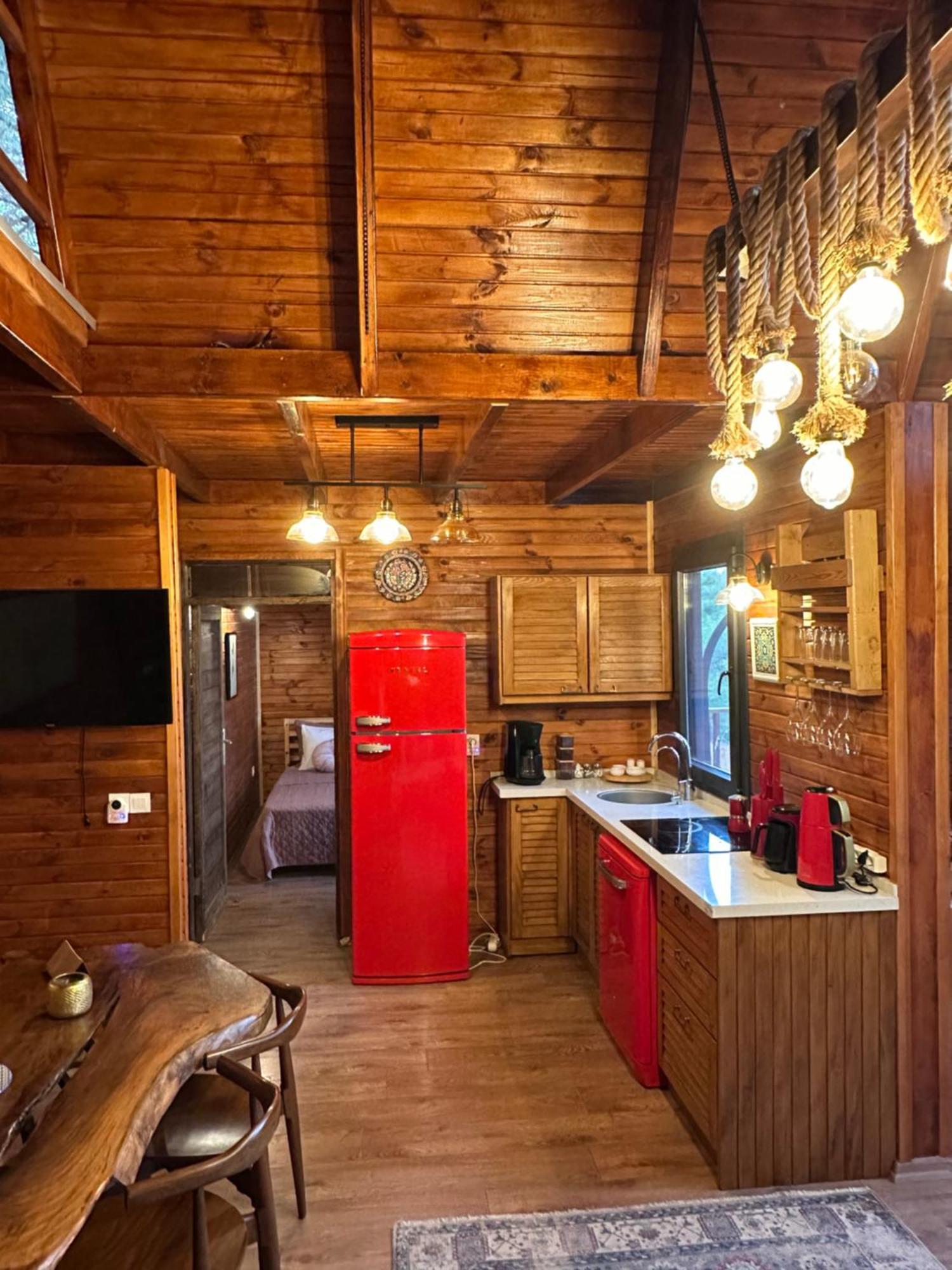 Panurlawoodenhouse Oezel Havuz& Sauna Mavi Kültér fotó