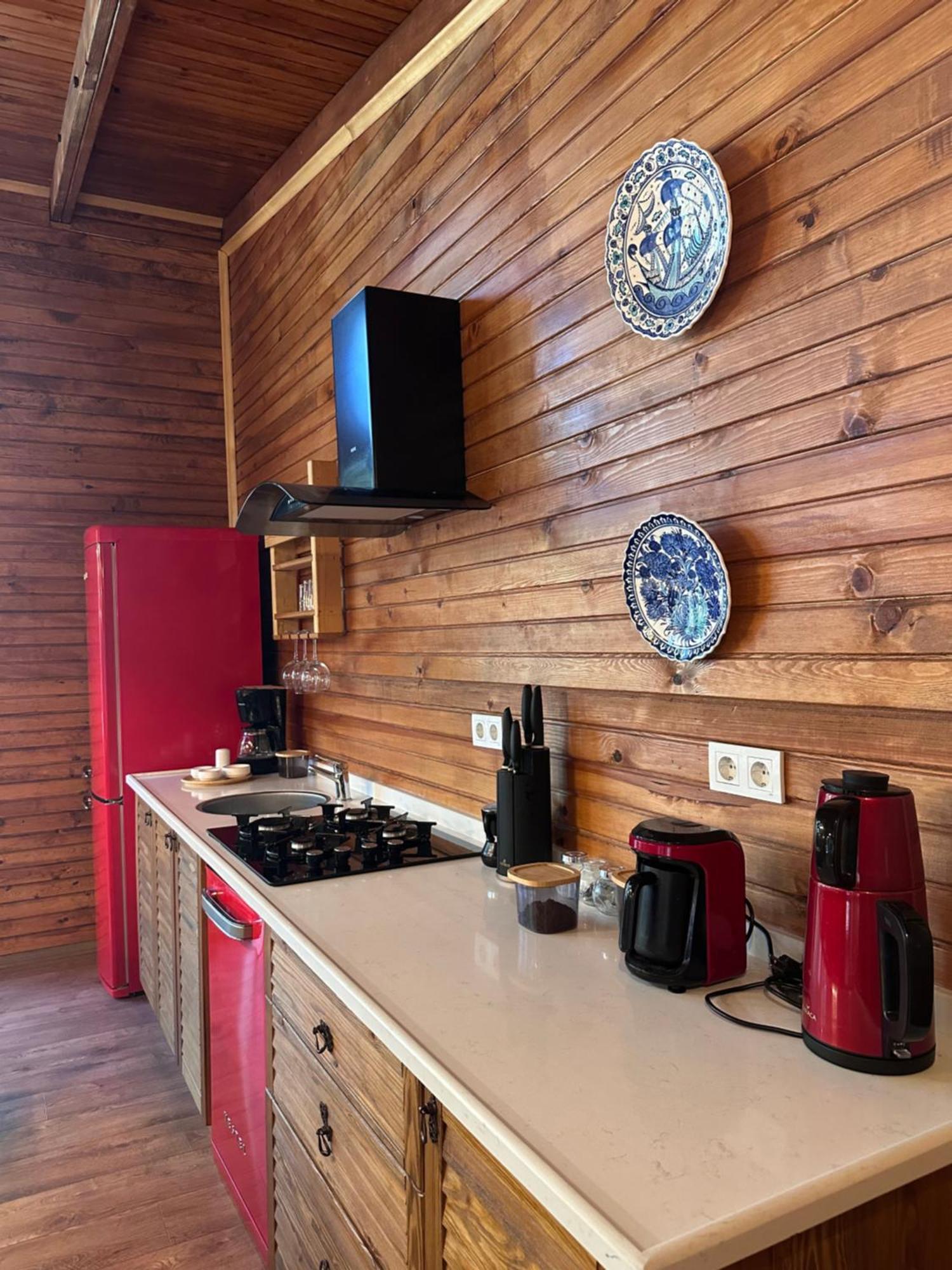 Panurlawoodenhouse Oezel Havuz& Sauna Mavi Kültér fotó